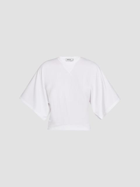 SIMKHAI Women's Amara Draped T-Shirt - White