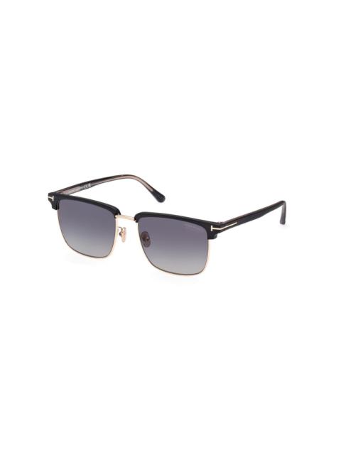 TOM FORD Injected Sunglasses Black