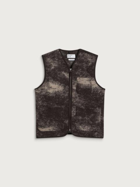 Universal Works Universal Works Cloud Camo Knit Zip Gilet