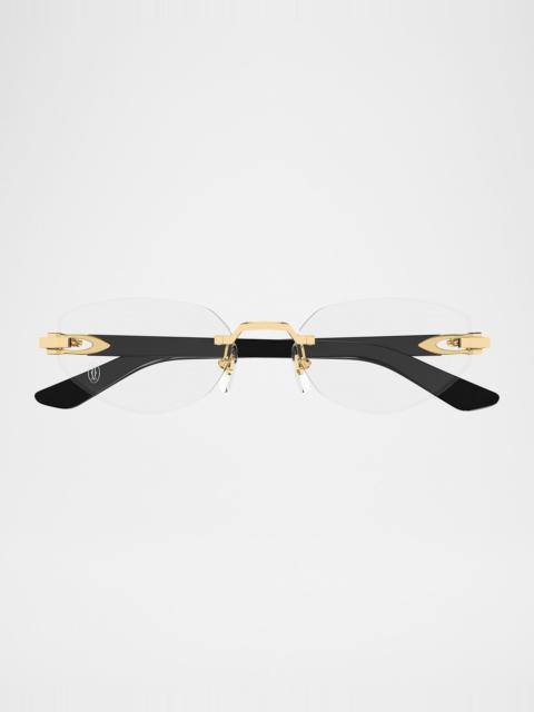 Cartier Cat-Eye Metal Optical Frames