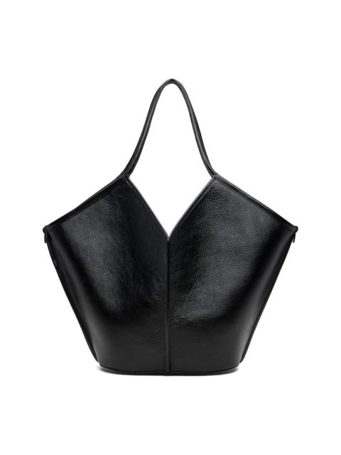 HEREU Black Calella Distressed Tote