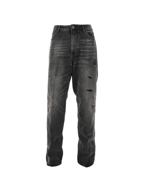 EMPORIO ARMANI J22 ripped jeans