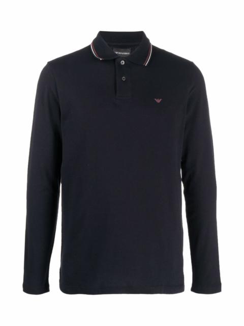 EMPORIO ARMANI Logo cotton polo shirt