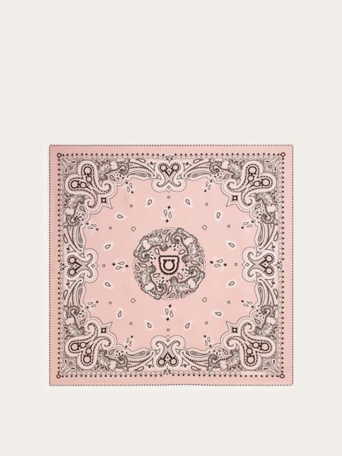 FERRAGAMO Arabesque print silk scarf