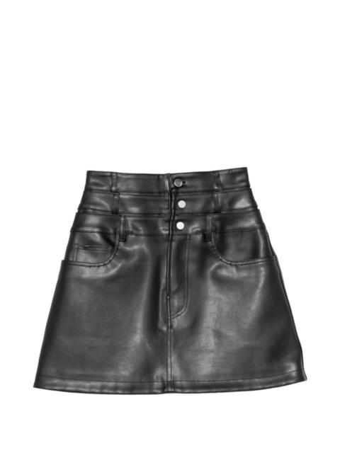 VIKTOR & ROLF triple-layer leather mini skirt