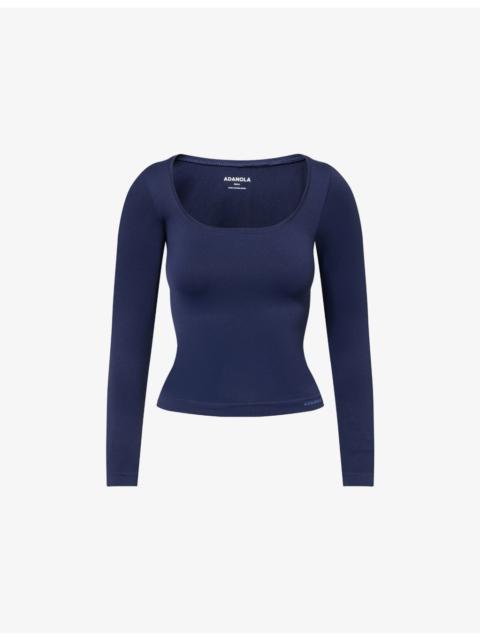 ADANOLA Classic Seamless Long-Sleeve Workout Top