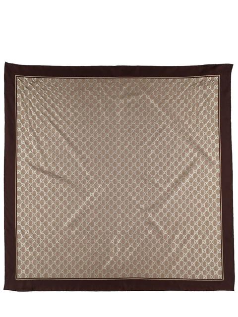 GG silk carré scarf