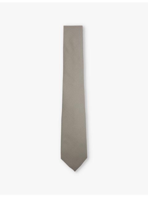 REISS Ceremony textured woven tie