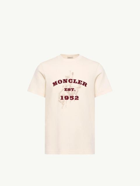 Moncler Horse Print Cotton Jersey T-Shirt