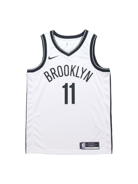 Nike NBA SW Fan Edition Brooklyn Nets Kyrie Irving 11 Basketball Sports Jersey White CW3584-105