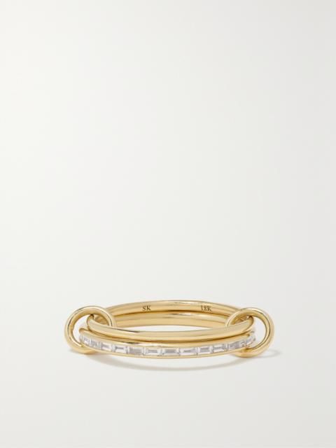 Spinelli Kilcollin Callisto Set Of Two 18-karat Gold Diamond Rings