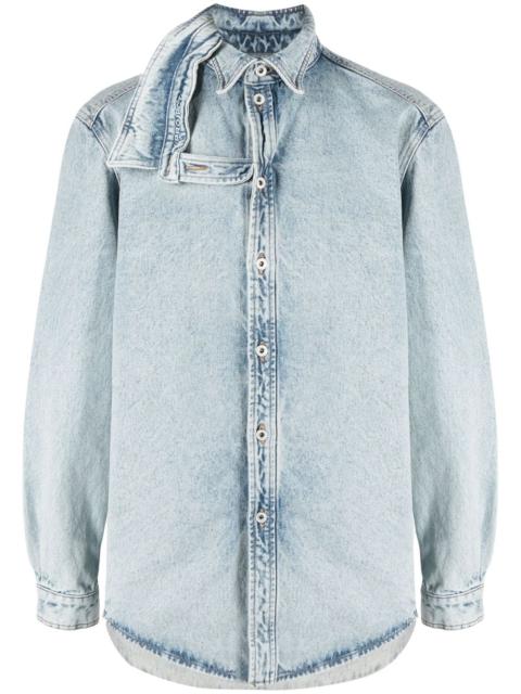 Y/Project double-collar denim shirt