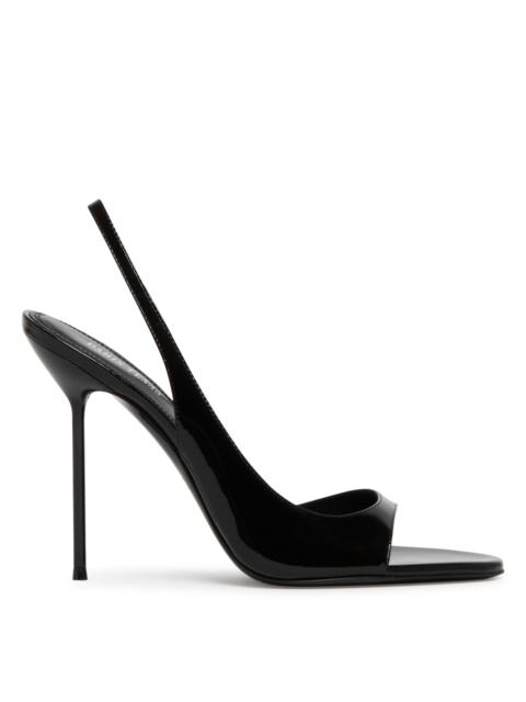 PARIS TEXAS Black Leather Slingback