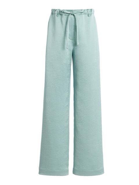 Proenza Schouler Magnus Crinkled Crepe Pants blue