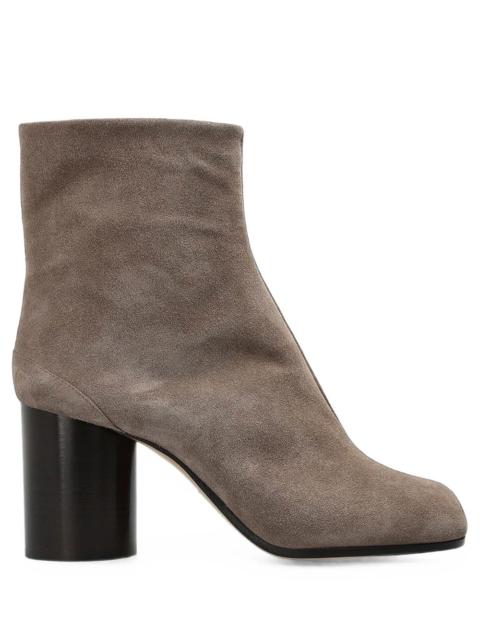 Maison Margiela Maison Martin Margiela taupe suede ankle boots "Tabi 80"