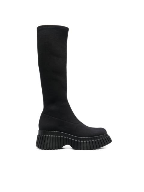 CAMPER 70mm knitted platform boots