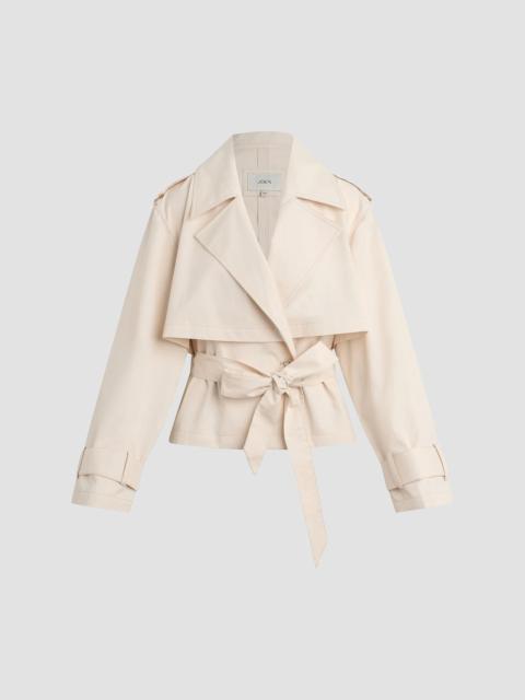 Joe's Jeans Women's The Liz Cropped Trench Coat - Ecru