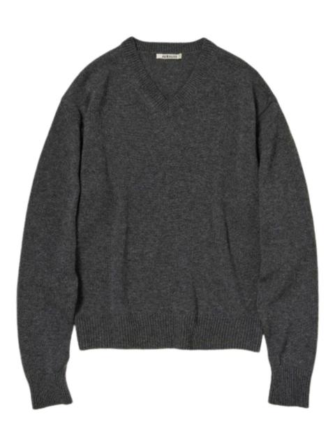 AURALEE V-neck cashmere sweater