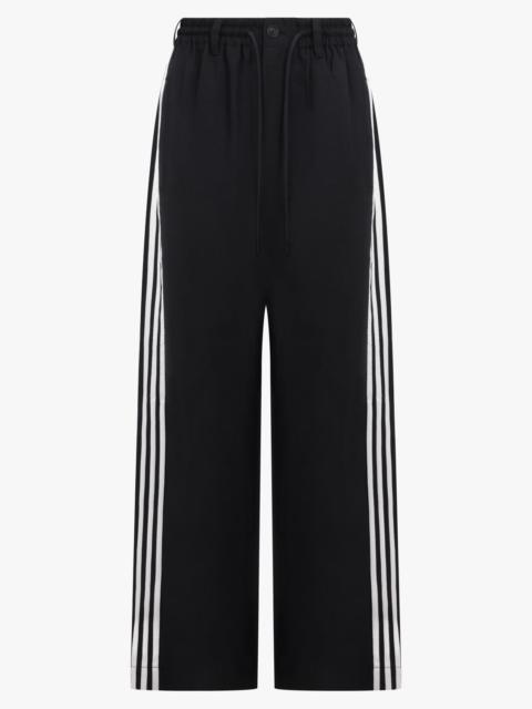 Y-3 WIRE TRACK PANT WITH STRIPE DETAIL | BLACK/WHITE