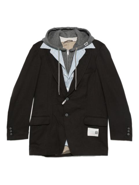 Maison MIHARAYASUHIRO hooded layered jacket