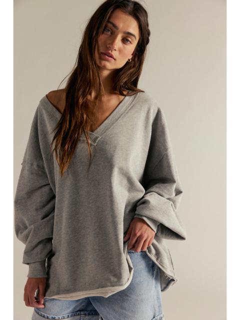 FREE PEOPLE We The Free Venice V-Neck Sweatshirt