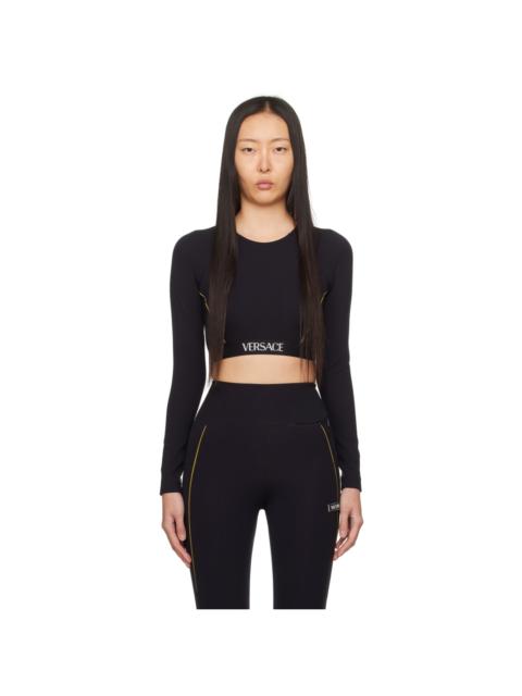 VERSACE Black Sofileta Sport Top