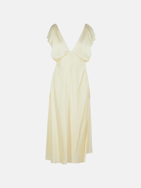 ワンピース Jil Sander Ivory viscose blend dress Jil Sander IVORY VISCOSE BLEND DRESS | REVERSIBLE