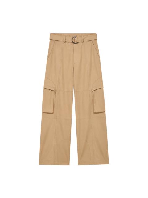 The Frankie Shop Kelly Cotton Cargo Pants - Camel