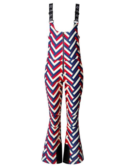 PERFECT MOMENT JG Bib Ski Pant - Waffle Print Red