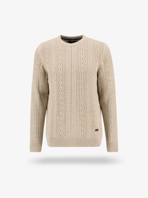 Barbour Barbour Lowfen Cable-knit Crewneck Sweater