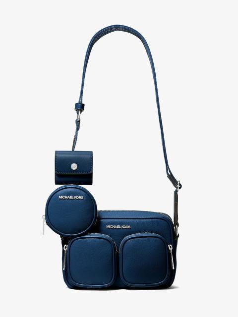 MICHAEL KORS Jet Set Leather Medium Crossbody Bag with Case for Apple Airpods Pro®
