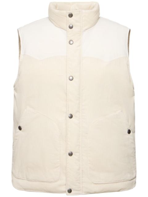 Padded corduroy vest