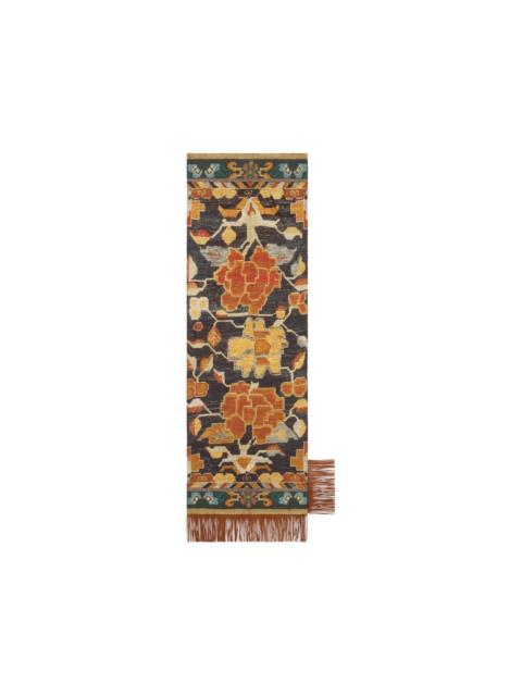 Pierre-Louis Mascia Aloewon floral-print fringed scarf