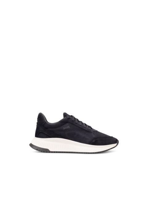 BOSS lace-up leather sneakers