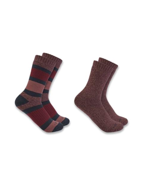 Carhartt Women's Heavyweight Crew Sock 2-Pack