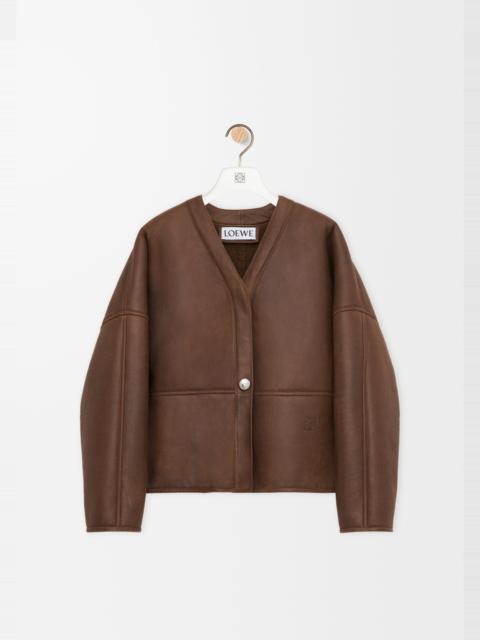 Loewe Pebble cardigan in shearling