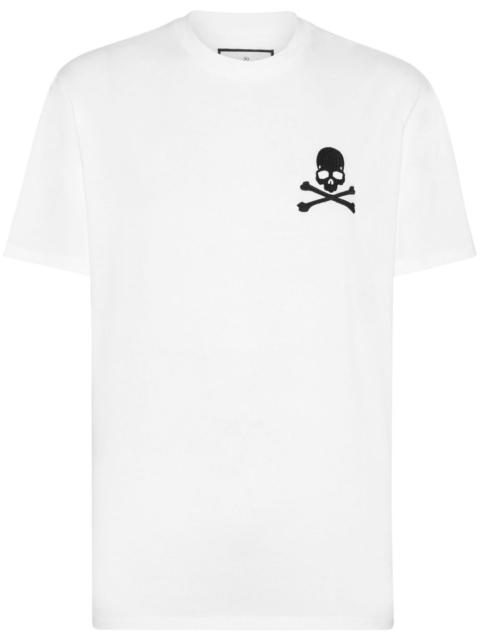 PHILIPP PLEIN skull-embroidery cotton T-shirt