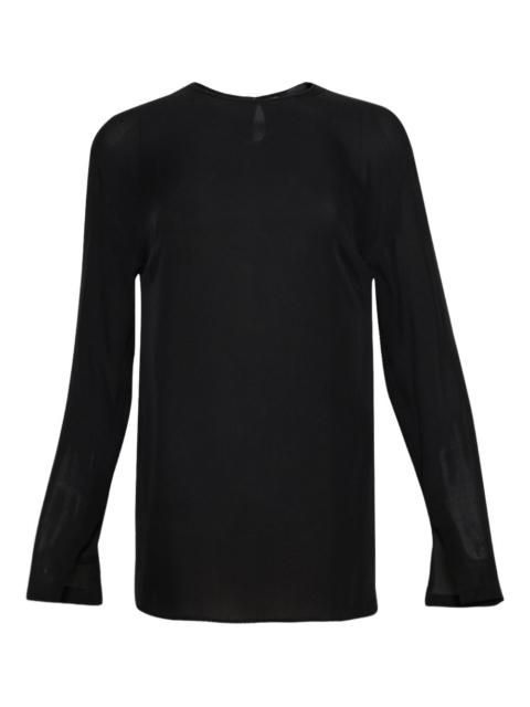 WARDROBE.NYC sheer split-cuff blouse