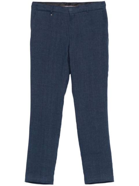 BOSS linen tailored trousers