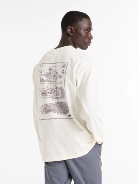 New Balance Men's Athletics 574 Sketch Long Sleeve Shirt