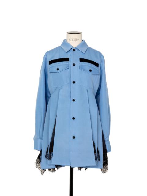 Double-Faced Silk Cotton Shirt Dress