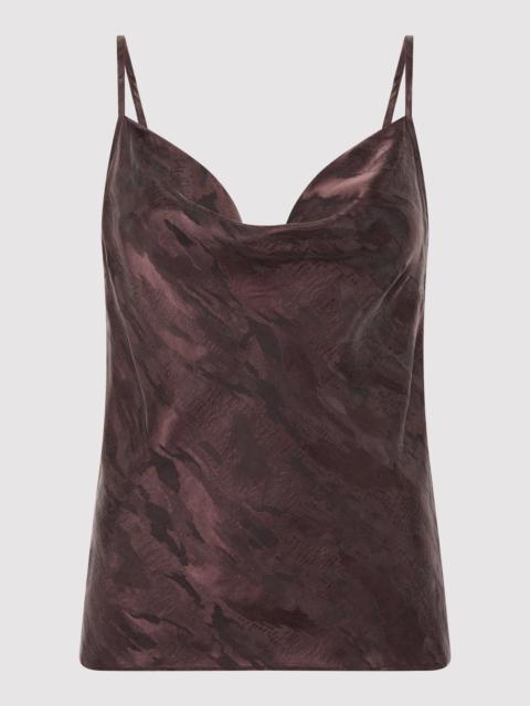 ST. AGNI Bias Slip Cami - Chocolate Plum