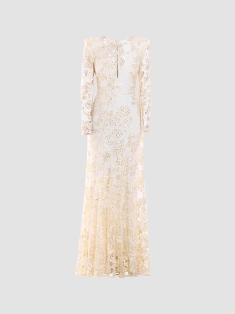 ZHIVAGO Women's Poetry Remains Sequin-Embellished Mermaid Gown - Ivory