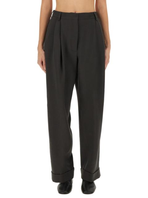 Dries Van Noten DRIES VAN NOTEN Wide-leg Trousers Made of Wool Drill