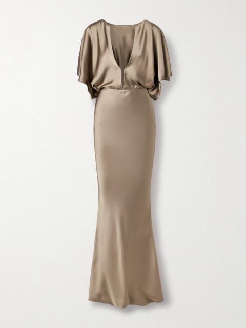 NORMA KAMALI Obie Satin Gown