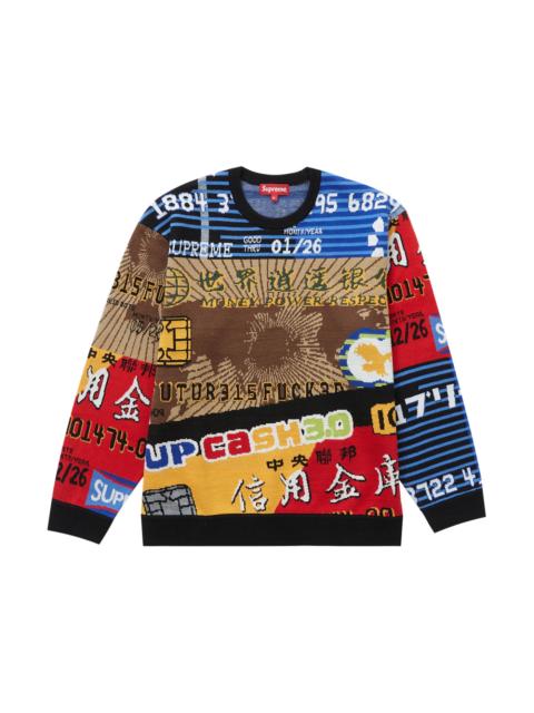 Supreme Credit Cards Sweater Black