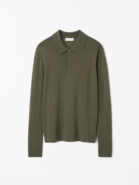 TIGER OF SWEDEN Eross Merino Wool Polo Shirt
