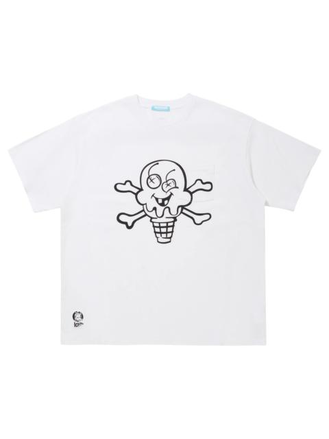 ICECREAM OVERDYED POCKET T-SHIRT CONE AND BONE