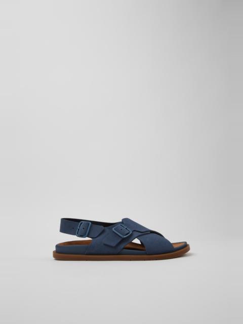 CAMPERLAB Blue Suede Sandals for Women.