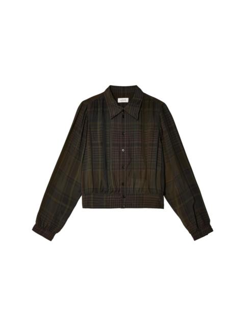 Lemaire checked  cropped shirt